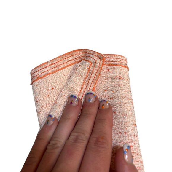 Vintage Albert Nipon Boutique Peach Silk Lined Bow Blazer Jacket - Picture 6 of 11